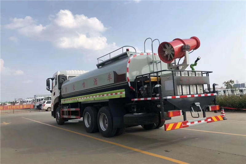 東風(fēng)天龍后八輪20噸噴霧車(chē)，國(guó)六綠化噴灑車(chē)